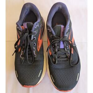 Brooks Running Shoes Size 9 Adrenaline GTS 22 Black Purple Coral 1203531B080